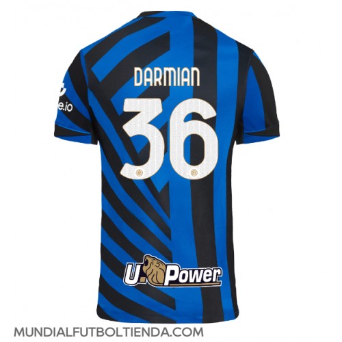 Camiseta Inter Milan Matteo Darmian #36 Primera Equipación Replica 2024-25 mangas cortas